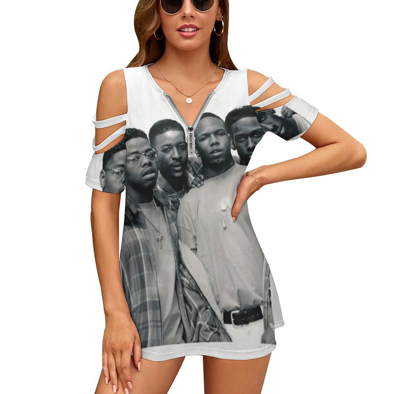 Women'S Accessories In The 90S - Boyz Ii-Chemise à Manches Courtes pour
