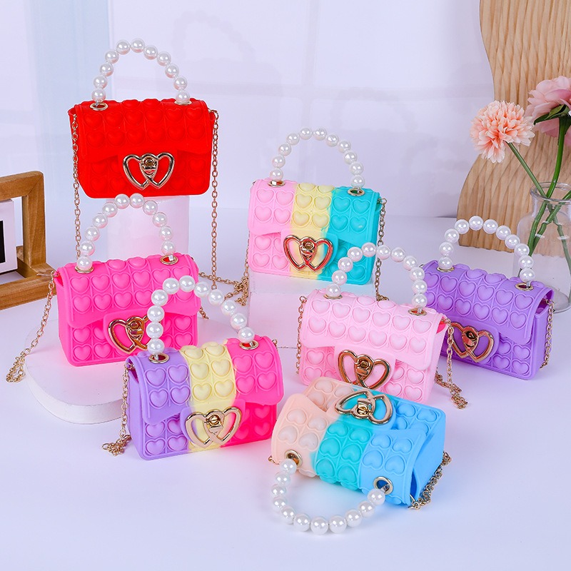 Wallet Chain Bag - Sac de gelée de bulle d'amour
