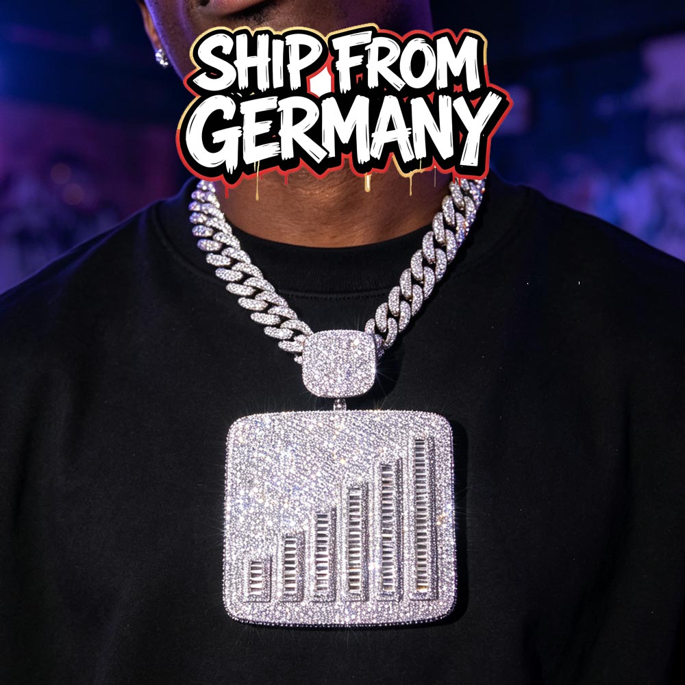 Women Accessories Meaning - Pendentif Hip Hop Bling-Bling Iced Out,