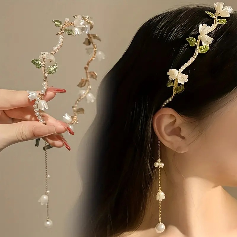 Women Accessories Photos - Serre-tête en perles Lys de la