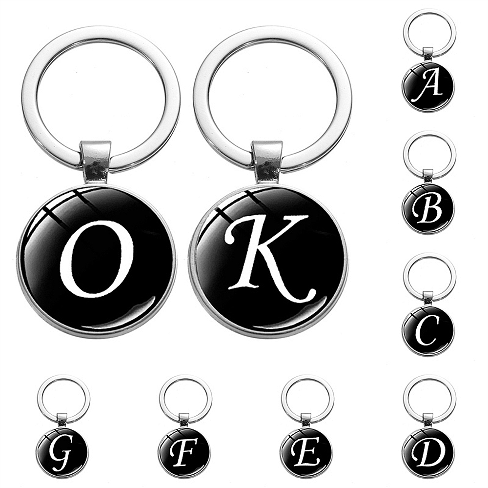 Women Accessories Name In English - Porte-clés avec nom Initial A-Z pour