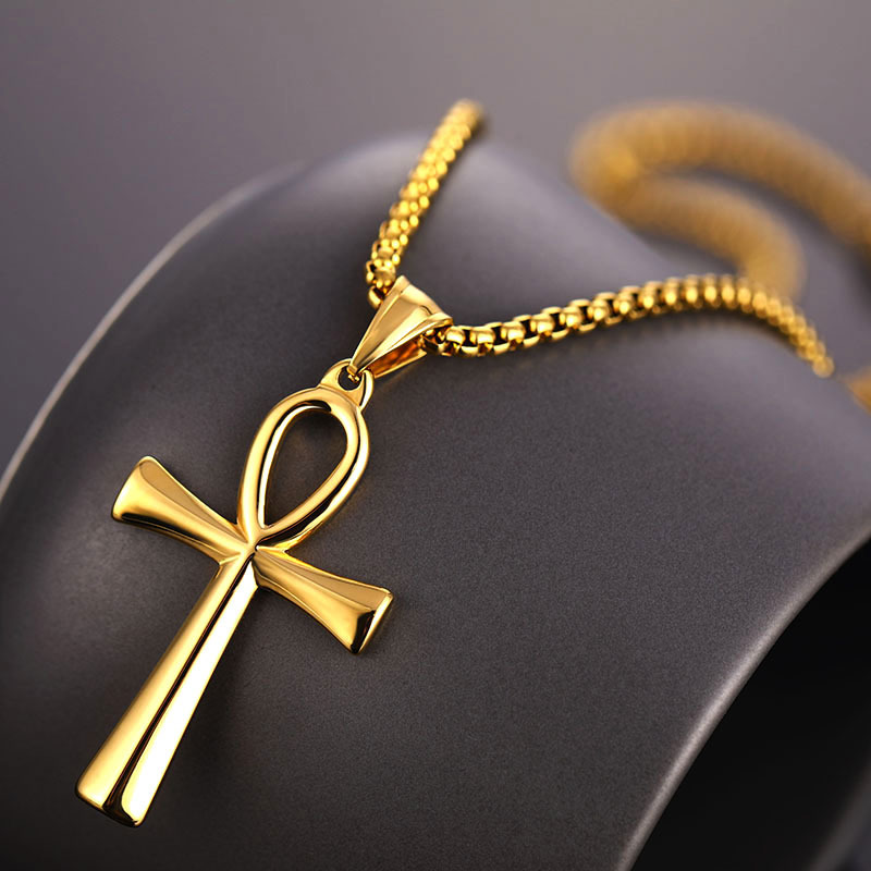 Collier Ankh égyptien en acier - Women'S Egyptian Accessories avis et prix