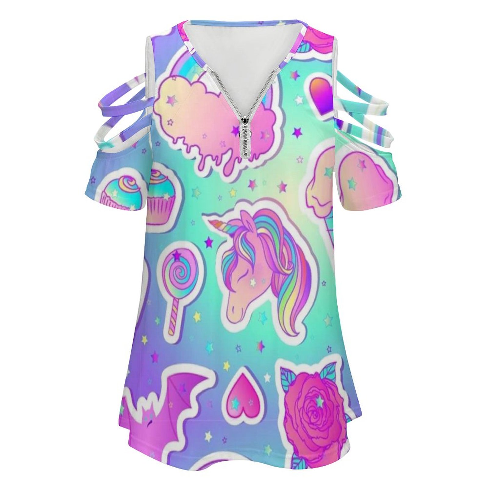 T-shirt imprimé arc-en-ciel po - Women'S Accessories In The 90S avis et prix