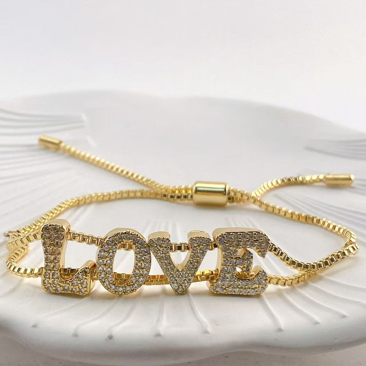 Bracelet de nom DIY en or à la - Women Accessories Name In English avis et prix