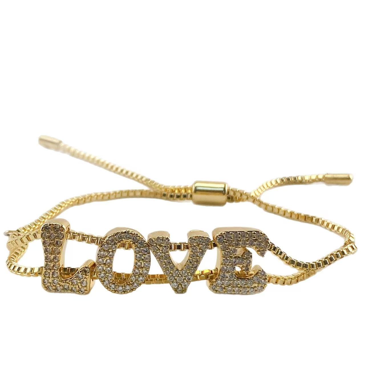 Bracelet de nom DIY en or à la - Women Accessories Name In English avis et prix