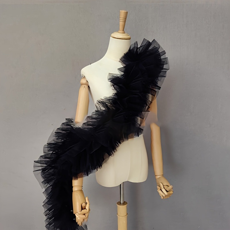 Châle en gaze noire et moelleu - Women Accessories Photos avis et prix