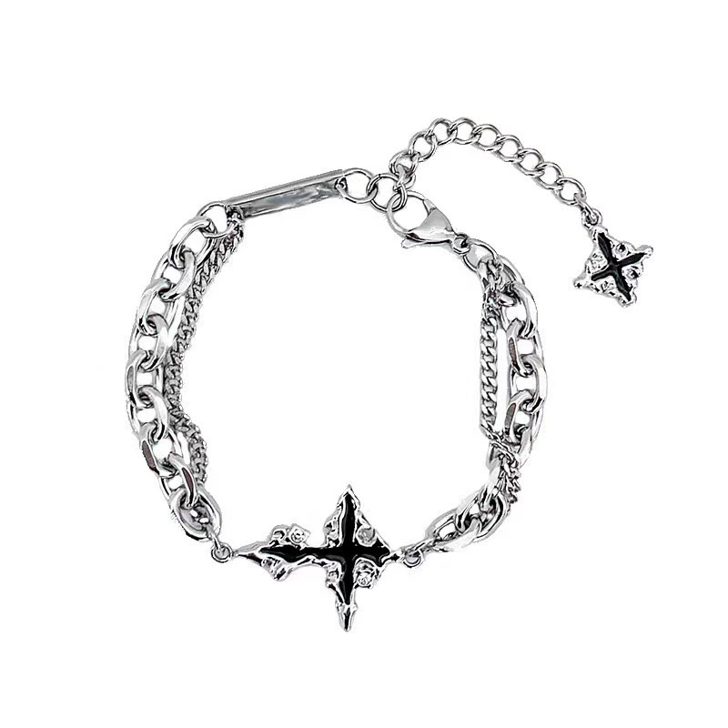 Punk noir croix pendentif chaî - Women'S Accessories In The 90S avis et prix
