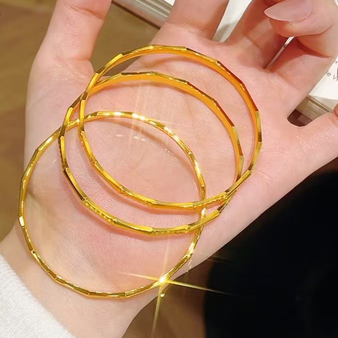 Bracelet en or 24 carats AU999 - Women Accessories Meaning avis et prix