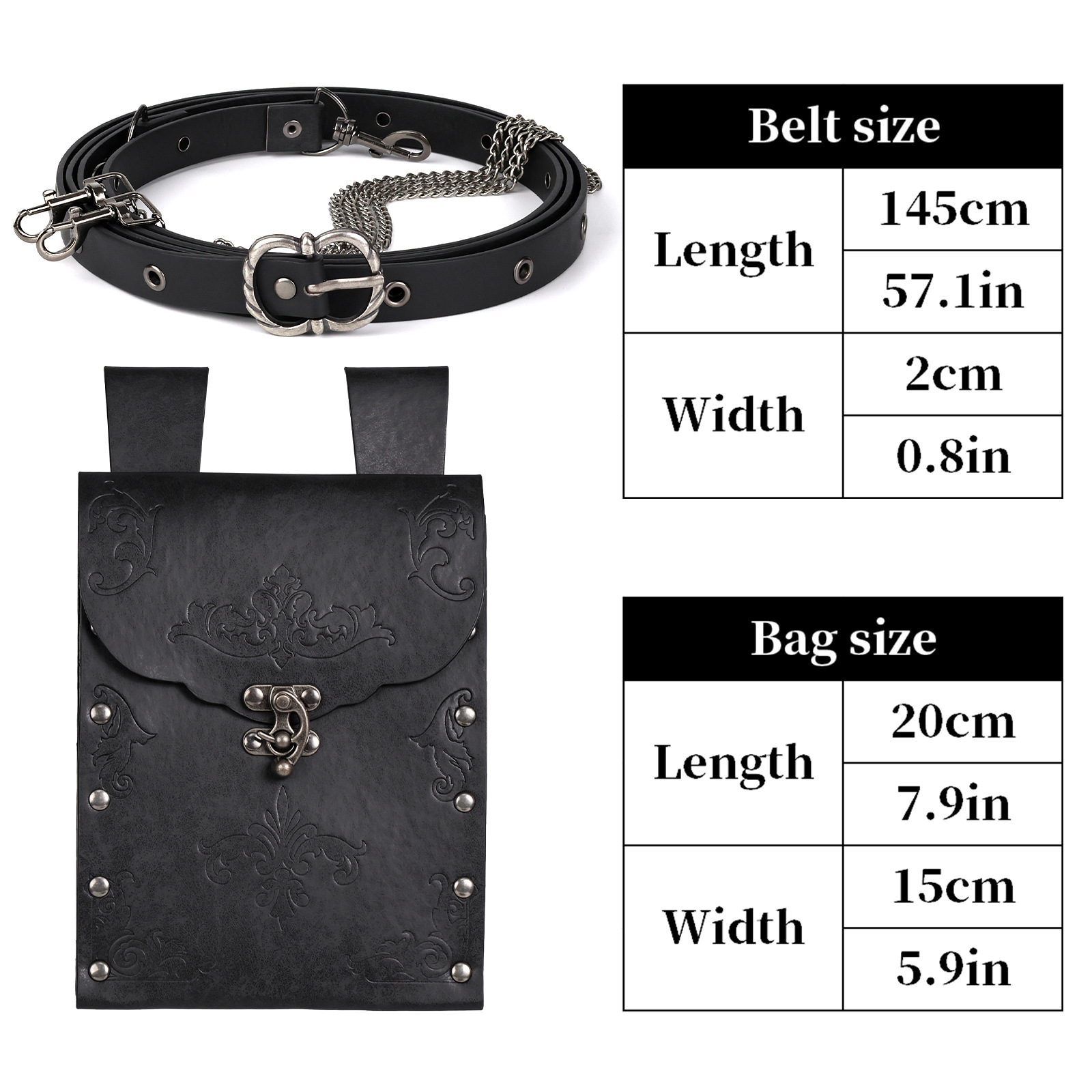 Sac pochette steampunk médiéva - Women Accessories Pouch avis et prix