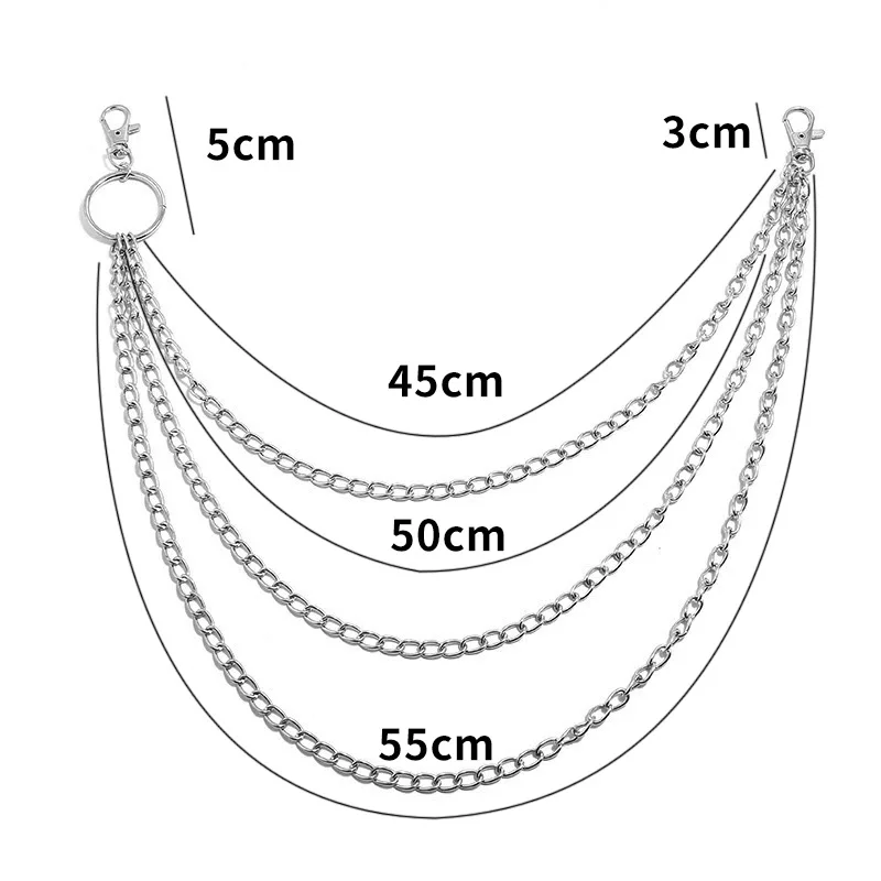 Chaîne de ceinture en métal à  - Wallet Chain Bag avis et prix