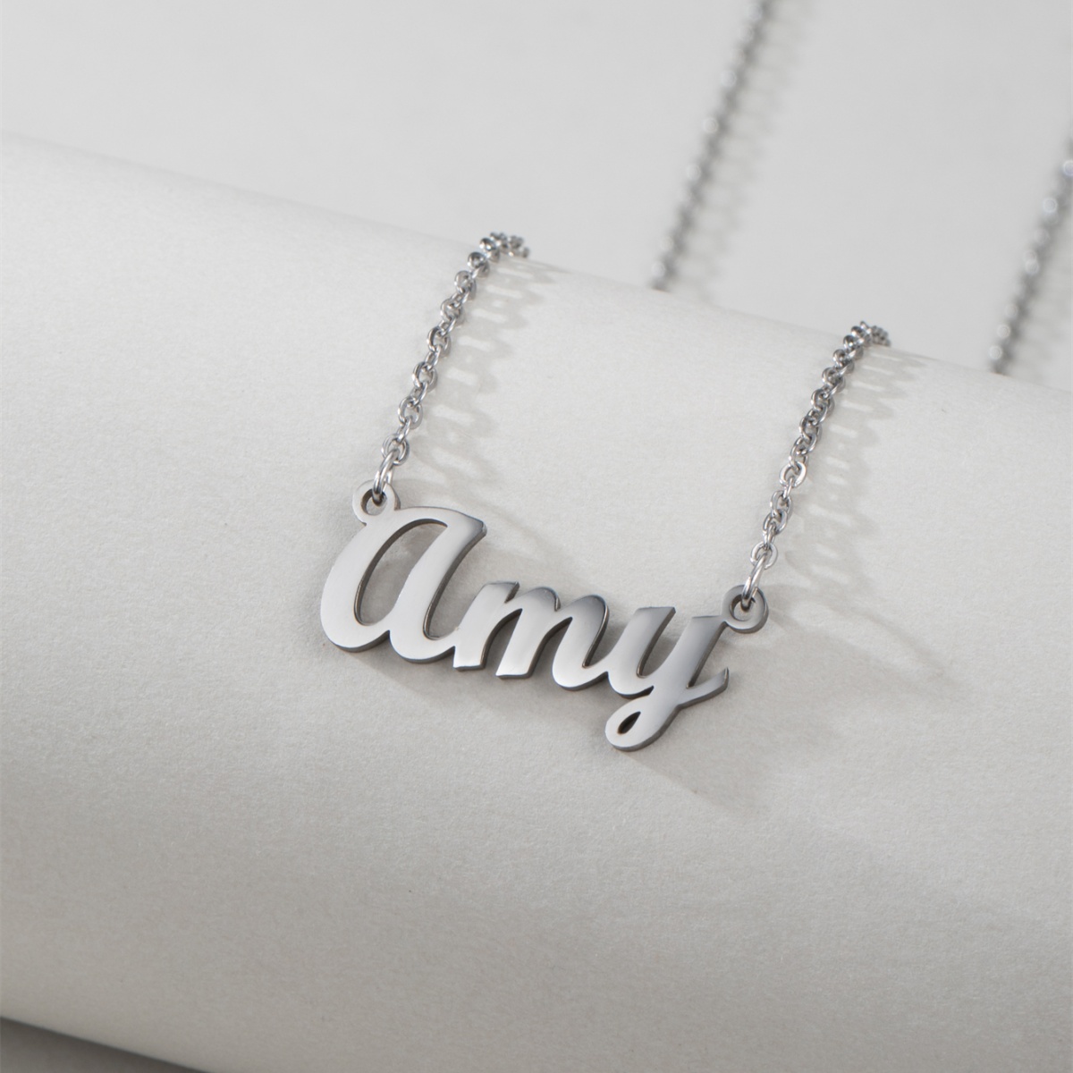 1 collier en acier avec nom an - Women Accessories Name In English avis et prix