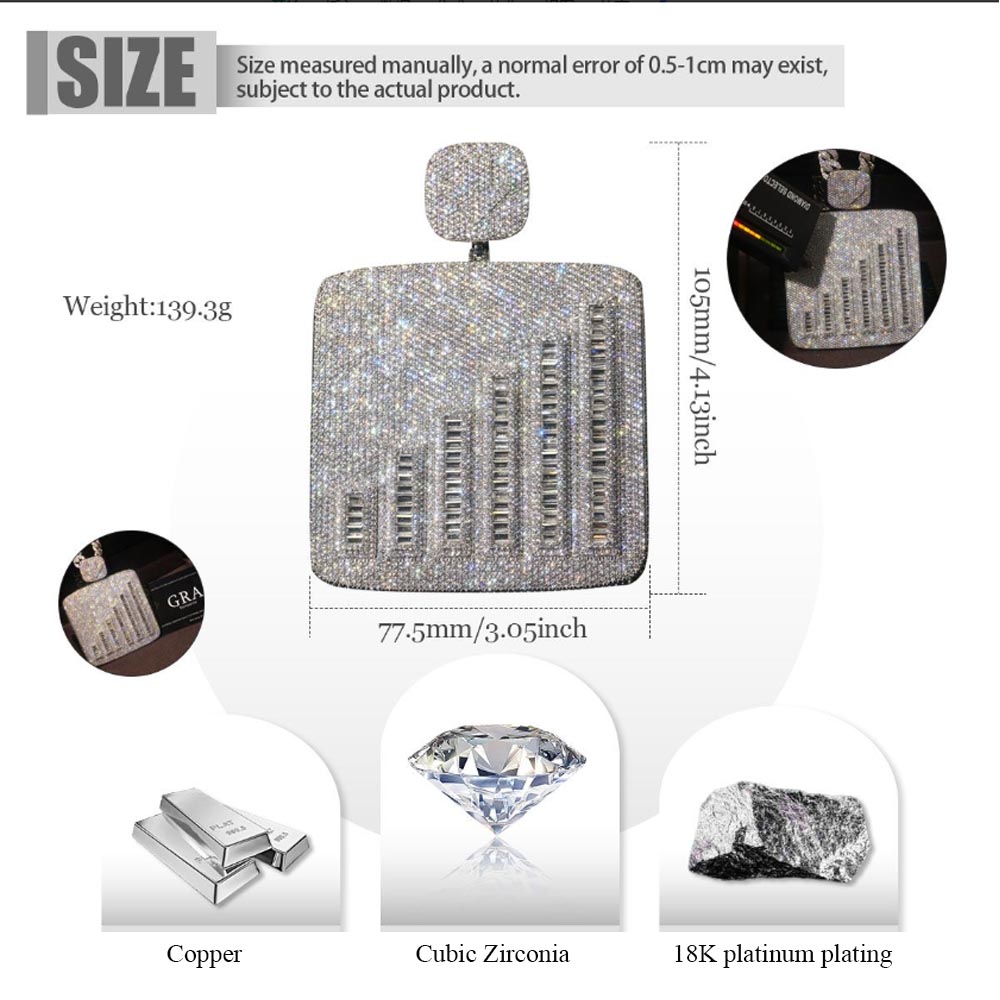 Pendentif Hip Hop Bling-Bling  - Women Accessories Meaning avis et prix