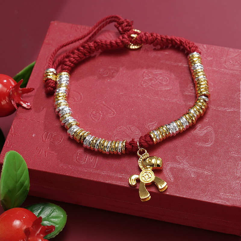 Bracelet en corde tissée à la  - Women Accessories Meaning avis et prix