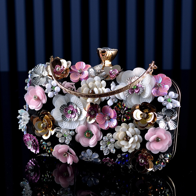 Mode femmes sacs fleur diamant - Wallet Chain Bag avis et prix