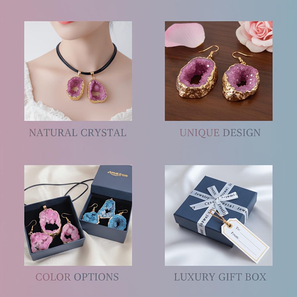 Ensemble de bijoux en agate na - Women Accessories Gift Set avis et prix